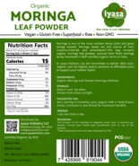 Moringa Powder Certified Organic Moringa Oleifera, vegan, 4 8 16 oz, shi... - £6.33 GBP+
