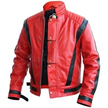 Men Stylish Michael Jackson Jacket With Black Stripes - £127.86 GBP