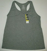 Athletic Works Women&#39;s Core Mesh Racerback Tank Top LARGE (12-14) Gray Heather - £9.27 GBP