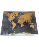 Scratch Off Map of The World Vintage Wall Poster Personalized Large Size... - £17.89 GBP