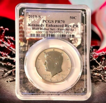 2019-S Kennedy Half Dollar Enhanced Reverse Proof - PCGS PR70 Half Dolla... - $71.99