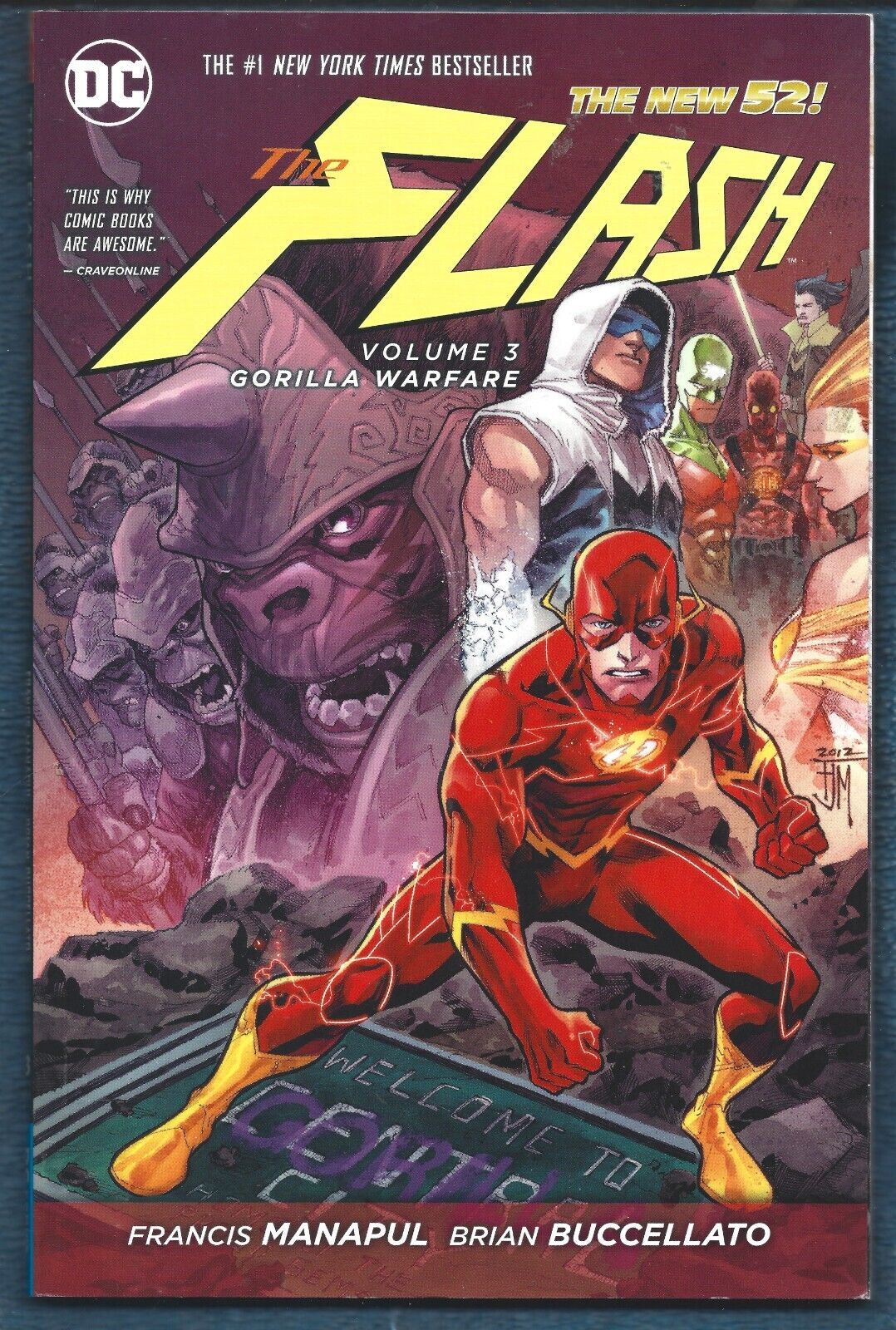 Flash-Vol. 3-Gorilla Warfare Trade Paperback-Francis Manapul, Brian Bucc... - $25.00