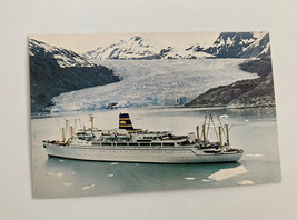 Cruising Glacier Bay Ship Alaska Pacific Far East Line Postcard - £7.81 GBP