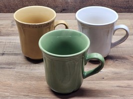 Stoneware Pottery Coffee Cups - The Todd English Collection - Set Of 3 M... - £23.22 GBP