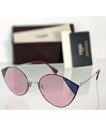 Brand New Authentic Fendi FF 0341/S Sunglasses AVBU1 Silver Frame 60mm - $206.01 CAD