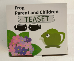 Hakone Yosegi Frog Parent and Children Teaset, Teapot and 2 Tea Cups 4.7 oz - £26.51 GBP