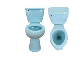 Mexican Toilet ELONGATED Hand Painted - Azul Nube - - $16,842.45 MXN