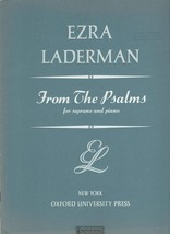 Ezra Laderman - From the Psalms for Soprano and Piano - £11.85 GBP