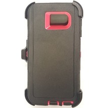 Heavy Duty Shockproof Case w/ Clip for Samsung Note 5 BLACK/PINK - £4.68 GBP