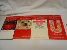 New lot 4 Booklets Hallmark Assorted Valentines Cards &amp; sticker heart sheet  - £7.30 GBP