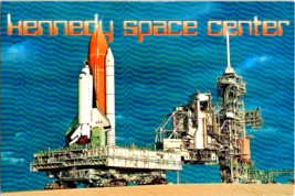 Postcard Florida Kennedy Space Shuttle Columbia Launch Pad 39B NASA Phot... - $5.86