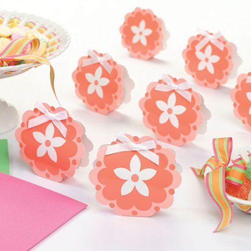 Lillian Rose-Coral Flower Favor Boxes - $3.91