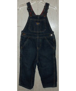 EXCELLENT BABY BOYS OSHKOSH LINED BLUE JEAN OVERALLS  SIZE 24 Months - £18.48 GBP