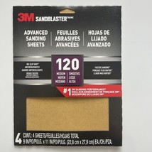 3M  SandBlaster  11 in. L x 9 in. W 120 Grit Medium Ceramic Sandpaper 4C... - $11.40
