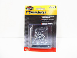 Corner Shelf Brackets Braces 4 Piece Bracket Brace Set Light Duty Cupboa... - £5.42 GBP