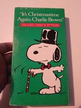  It&#39;s Christmas Time Again Charlie Brown VHS Tape Snoopy Peanuts Vintage - £10.96 GBP