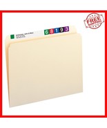 SFI Certified Manila File Folders 100pk - Straight Cut, Letter Size Esse... - $752.39 MXN