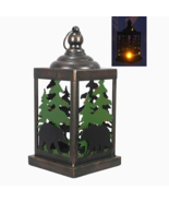 Lodge Forest Lantern with led candle- SALE - $51.97 CAD