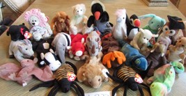 LOT OF 24  HARD TO FIND TY BEANIE BABIES  - EXC - LOT B33 - $26.97