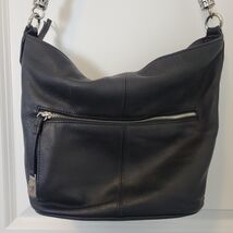 Vintage Brighton Pebble Leather Bag Silver Hardware Shoulder Strap Purse... - $29.69