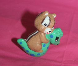 Hallmark Merry Miniatures Chipmunk On Seahorse Figurine Vintage 1993 QSM... - $14.84