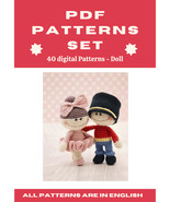 40 Amigurumi Patterns Crochet Set - Dolls - £2.28 GBP