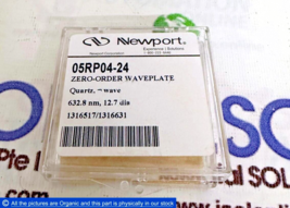 Newport 05RP04-24 Zero-Order Waveplate Quarter-Wave Quartz 12.7 mm dia 632.8 nm - £387.58 GBP