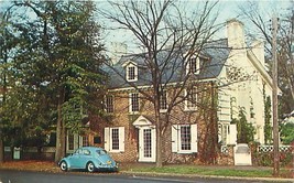 Dover Delaware Ridgley House On The Green Postcard c1960s Volkswagen Bug - £6.73 GBP