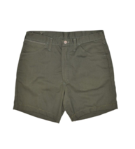 Vintage Wrangler Shorts Mens 32 Olive Green 80s Scout Denim Canvas Made ... - $27.91