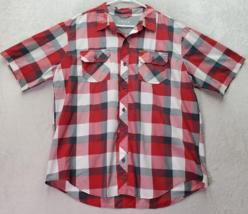 Orvis Shirt Men Size XL Multi Plaid Fishing Camp Short Sleeve Collar Button Down - £14.56 GBP