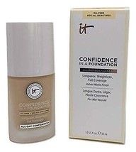 IT Cosmetics Confidence in a Foundation Full Coverage Matte 220 Medium Honey NIB - £33.11 GBP