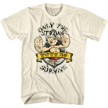 Popeye Only The Strong Survive Men&#39;s T Shirt - £18.31 GBP+