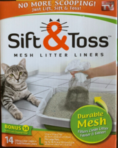 Sift &amp; Toss, Mesh Litter Liners,  Durable Mesh Cat No Scooping Size X-Large - £7.87 GBP