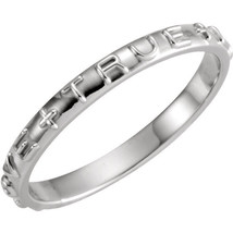 Sterling Silver &quot;True + Love&quot; Chastity Band Ring (Available in sizes 4-12) - $39.99+