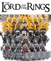 LOTR Orcs Uruk-hai Elf Elves Dwarf Warriors Army Set 24 Minifigures Lot - $37.69