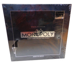 Monopoly Onyx Edition  Parker Brothers 2006 Wooden Base New Factory Sealed - £41.81 GBP