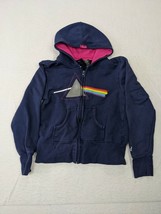 Girl Hooded Jacket Pink Floyd Sz M 7/9 Cotton Blend Blue 2005 - $23.68