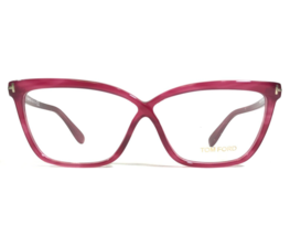 Tom Ford Eyeglasses Frames TF5267 077 Clear Pink Horn Cat Eye Full Rim 5... - $93.32