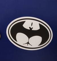 Batman Parody Girls Butt Adult Humor Sticker For Skateboard Guitar Ect - £3.03 GBP