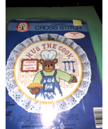 Vintage Colortex Stanped Cross Stitch Kit Hug The Cook (new) #5709 1986 - $19.68