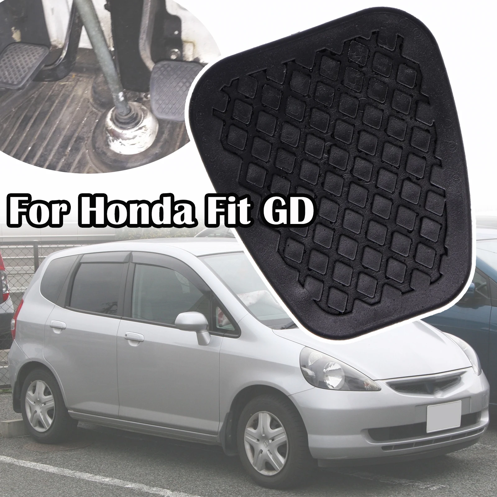 Car Brake Clutch Foot Pedal Pad Cover Replacement For Honda Fit GD1/2/3/... - £11.67 GBP+