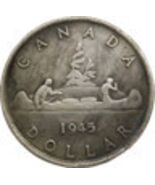 1945 Canada Silver Dollar Canoe Medallion restrike - $13.26