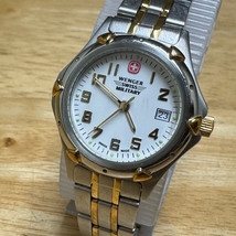 Wenger Swiss Military Quartz Watch 79169 women 100m Dual Tone Steel New ... - £28.85 GBP
