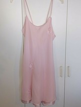 Intimo Amore Ladies Pink Polyester Spaghetti Strap Short GOWN-L-WORN 1-LOVELY - $13.99