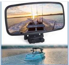 Affordura Extra Large Boat Mirror for Boat 14&quot; x 7&quot; Boat Mirror Rear Ope... - $24.74