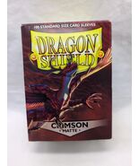 *Slightly Used* Pack Of (100) Dragon Shield Crimson Matte Standard Size ... - €10,96 EUR