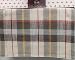 Fabric Printed Cotton Table Runner, 14&quot; x 72&quot;, FALL MULTICOLOR PLAID RUN... - $21.77