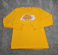 LA Lakers Shirt Adult Medium #23 LeBron James Fanatics 100% Cotton Long Sleeve - £9.58 GBP