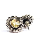 2Ct Finto Giallo Zaffiro Diamante Taglio Rotondo Orecchini 14k Oro Bianc... - $8.81