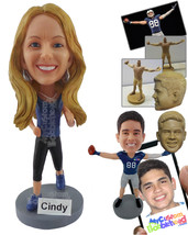 Personalized Bobblehead Female Runner With Her Shoes And Tight Outfit - Sports &amp; - £72.74 GBP